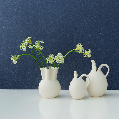 Vas Eva Stoer Nielsen 20 cm Vit