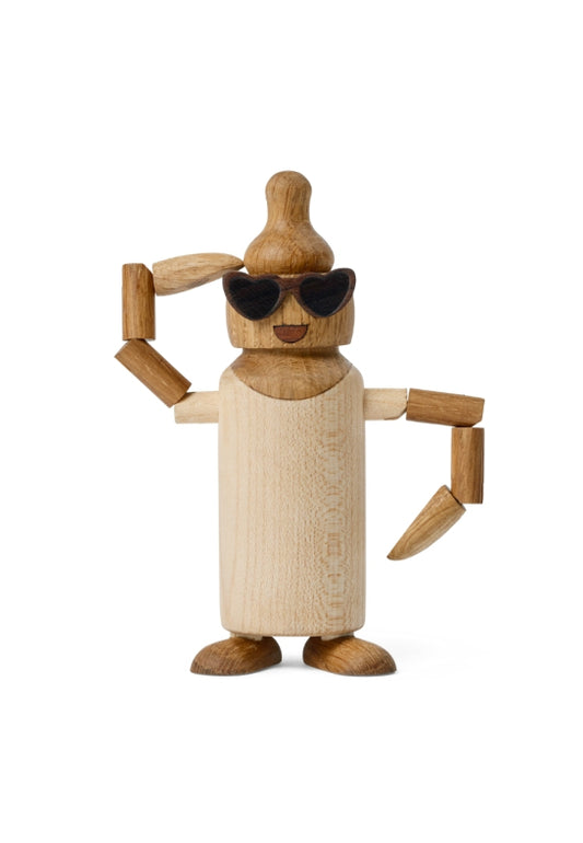 Billie Nappflaska Trädekoration 11,6 cm Lönn