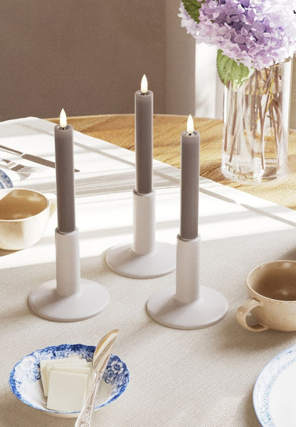 LED Kronljus 2,2x15 cm Mocca 2-pack