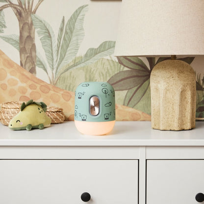 Glowie Kids Trådlös Högtalare och LED-Lampa Dusty Green