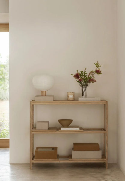 KAMI Table Lamp H 31 cm Ø32 cm Oak