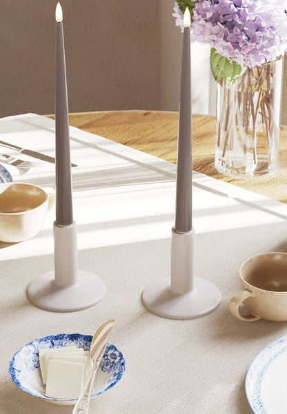 LED Kronljus Shiny 2,2x28 cm Mocca 2-pack