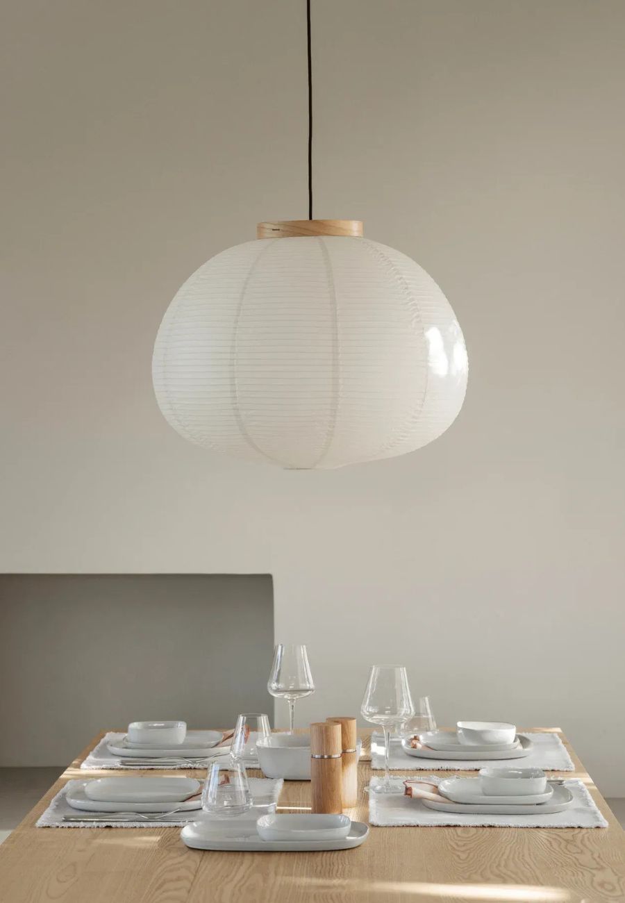 KAMI Pendant Lamp H 48 cm Ø60 cm Oak