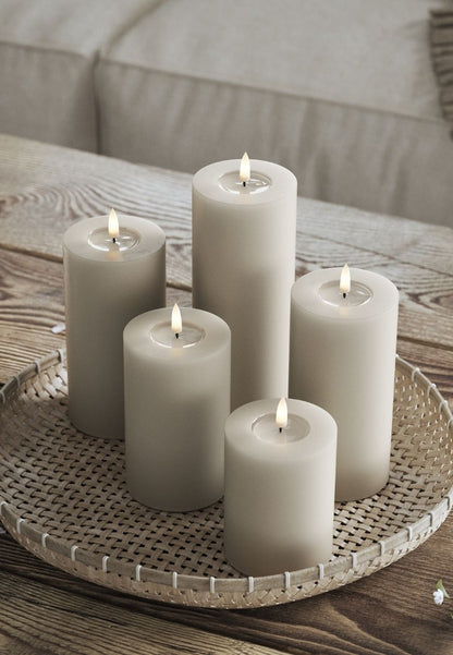 LED Blockljus Sand 5x12,5 cm