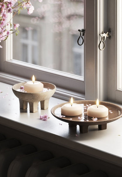 LED Flytande Värmeljus 6,1 cm Rosa 2-pack