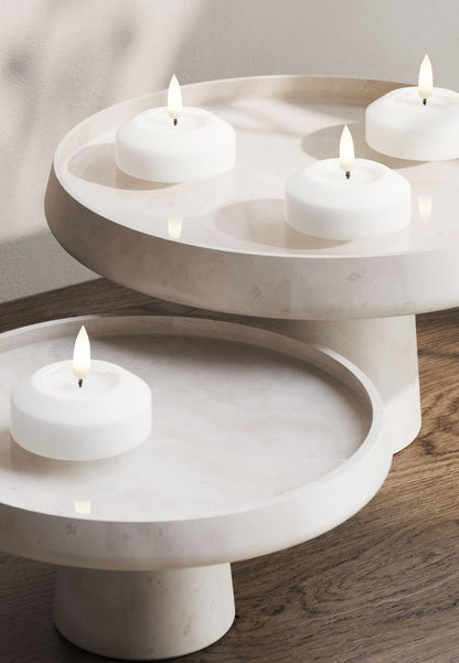 LED Flytande Värmeljus 6,1 cm Vit 2-pack