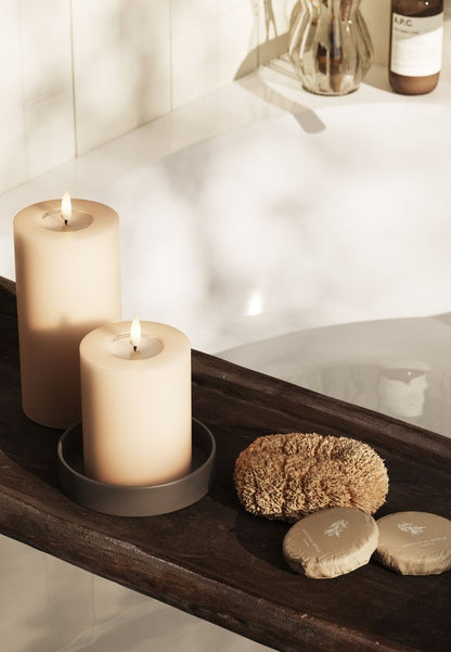 LED Blockljus Rosa 7,5x15 cm