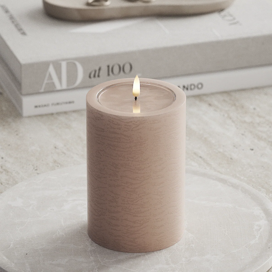 Unique LED Blockljus Rosa 10x15 cm