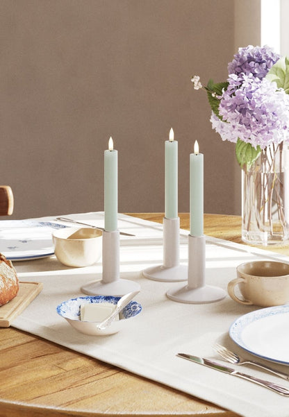 LED Kronljus 2,2x15 cm Sage Green 2-pack